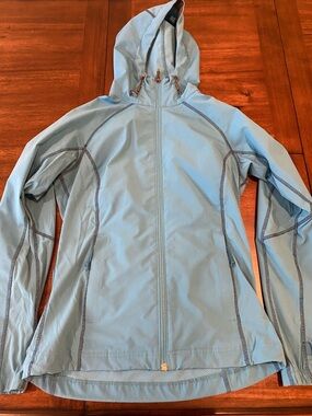 Columbia Light Blue Women's Hooded Lightweight Jacket